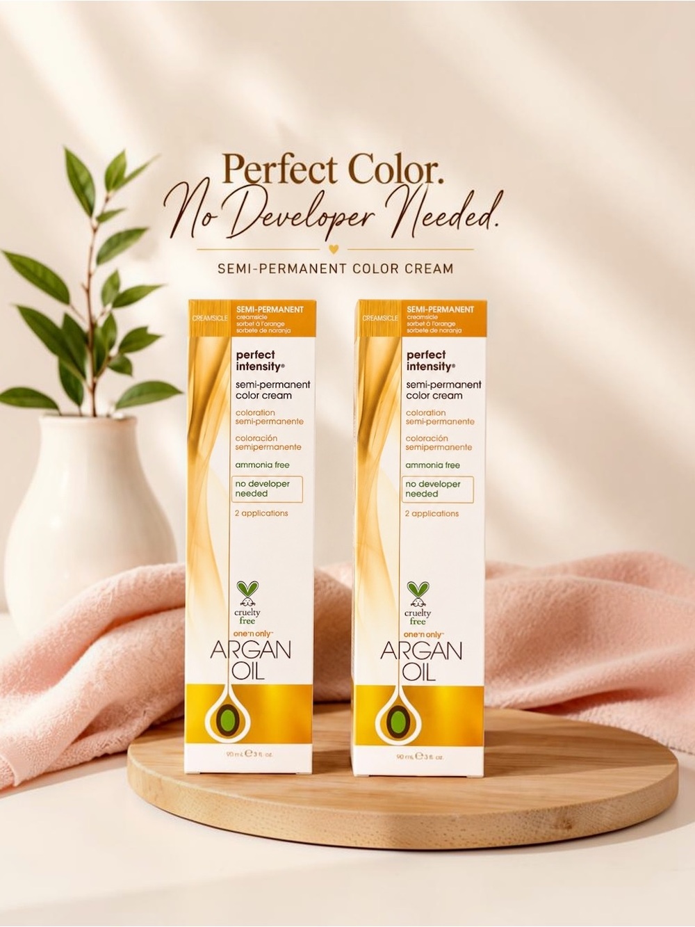 Semi-Permanent Color Cream with Argan Oil — Creamsicle